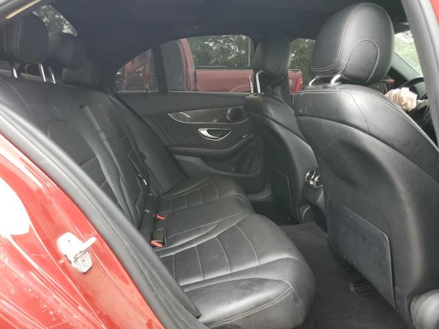 WDDWF4KB5GR144167 - 2016 MERCEDES-BENZ C 300 4MATIC RED photo 10