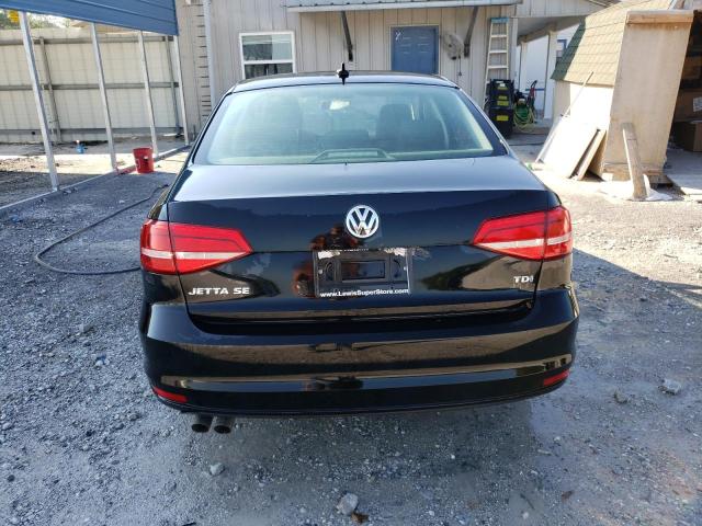 3VWLA7AJ4FM266697 - 2015 VOLKSWAGEN JETTA TDI BLACK photo 6