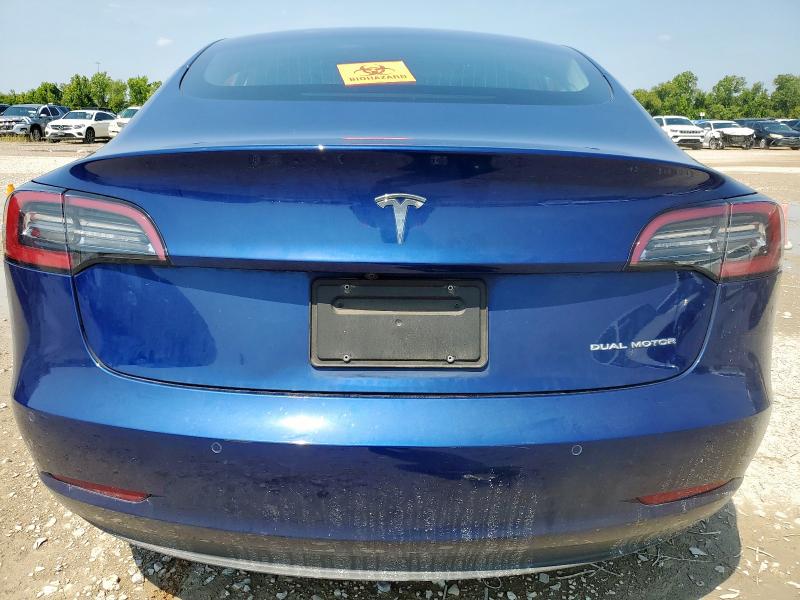 5YJ3E1EB3LF664653 - 2020 TESLA MODEL 3 BLUE photo 6