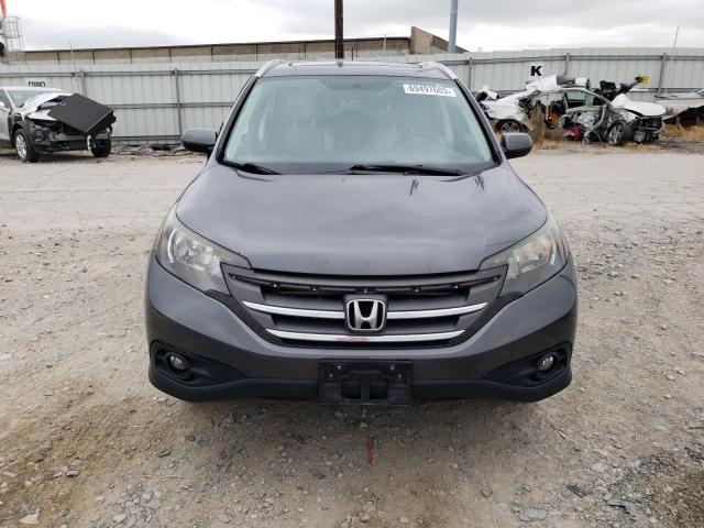 2HKRM4H72DH657489 - 2013 HONDA CR-V EXL GRAY photo 5