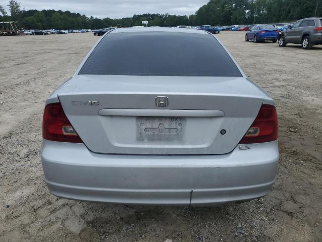 1HGEM22563L028369 - 2003 HONDA CIVIC LX SILVER photo 6