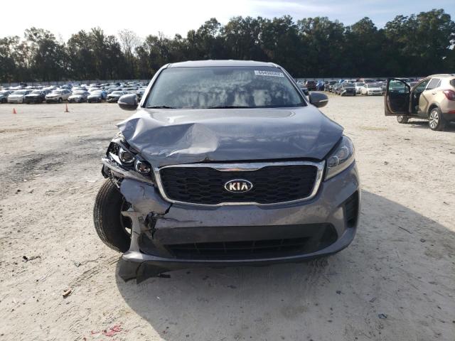 5XYPG4A35KG610970 - 2019 KIA SORENTO L GRAY photo 5