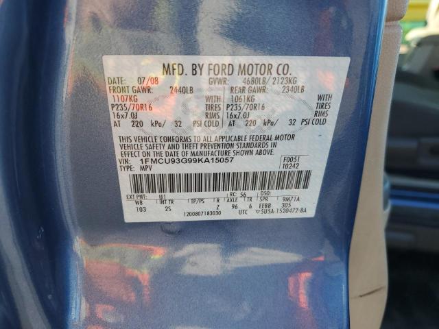 1FMCU93G99KA15057 - 2009 FORD ESCAPE XLT Mavi foto 13