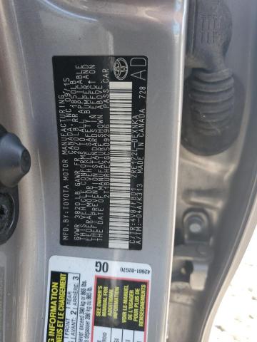 2T1BURHE2GC509296 - 2016 TOYOTA COROLLA L თაფლისფერი ფოტო 12