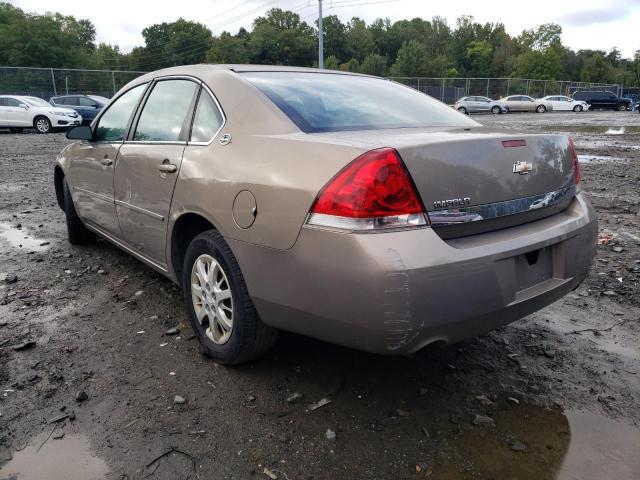 2G1WS55R679321820 - 2007 CHEVROLET IMPALA POLICE BROWN photo 2