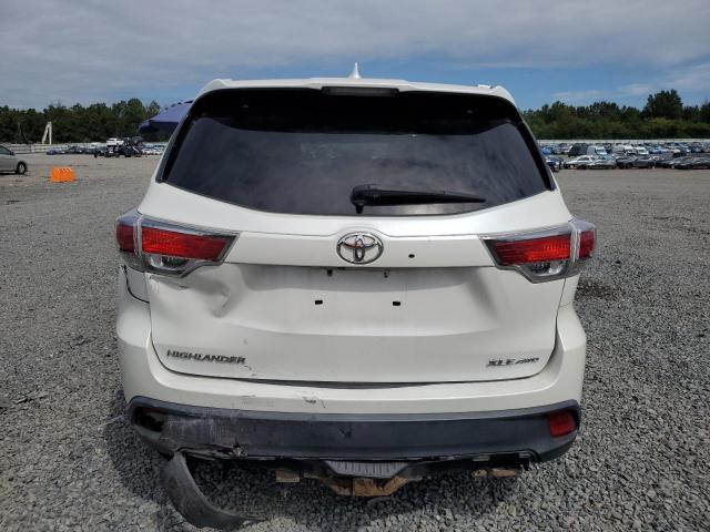 5TDJKRFH9FS142577 - 2015 TOYOTA HIGHLANDER XLE WHITE photo 6