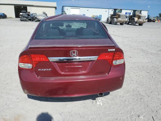 2HGFA1F68AH530076 - 2010 HONDA CIVIC LX-S RED photo 6