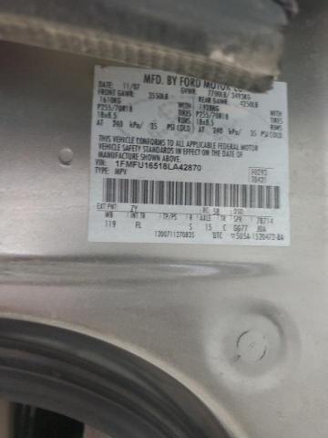 1FMFU16518LA42870 - 2008 FORD EXPEDITION XLT SILVER photo 13