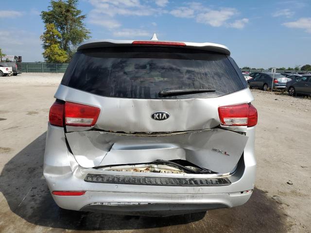 KNDME5C10F6050214 - 2015 KIA SEDONA SXL SILVER photo 6