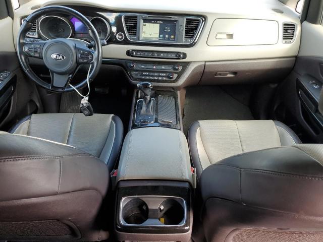 KNDME5C10F6050214 - 2015 KIA SEDONA SXL SILVER photo 8