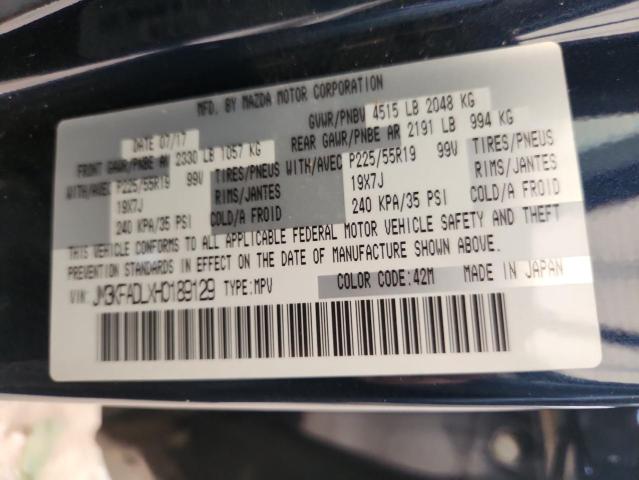 JM3KFADLXH0189129 - 2017 MAZDA CX-5 GRAND TOURING BLUE photo 13