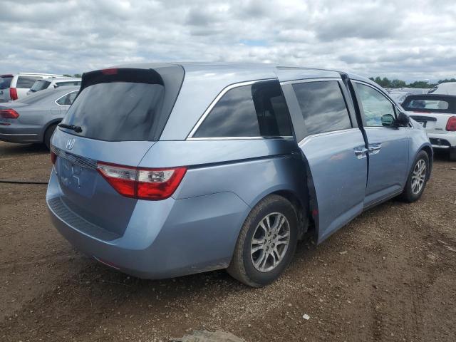 5FNRL5H45BB084937 - 2011 HONDA ODYSSEY EX Կապույտ լուսանկար 3