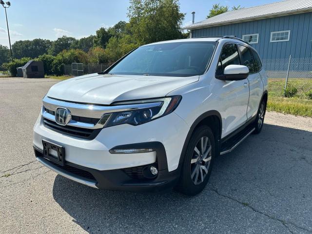 5FNYF6H50NB018186 - 2022 HONDA PILOT EXL WHITE photo 2