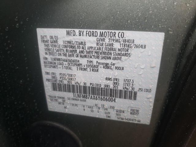 1LNFM87AX6Y606004 - 2006 LINCOLN LS Yaşıl foto 12