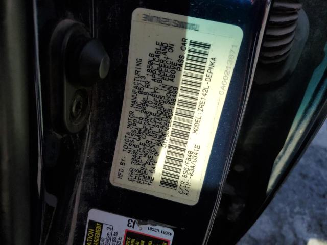 5YFBU4EE0DP198499 - 2013 TOYOTA COROLLA BASE ლურჯი ფოტო 12