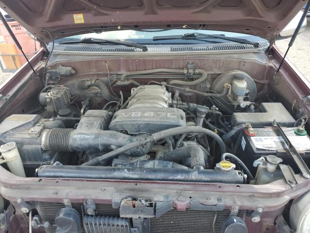 5TBRT34103S412335 - 2003 TOYOTA TUNDRA ACCESS CAB SR5 MAROON photo 11