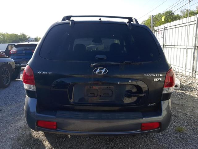 KM8SC73E15U882999 - 2005 HYUNDAI SANTA FE GLS BLACK photo 6