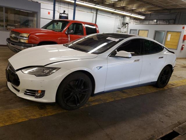 5YJSA1H15EFP62208 - 2014 TESLA MODEL S Սպիտակ լուսանկար 1