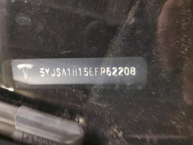 5YJSA1H15EFP62208 - 2014 TESLA MODEL S Սպիտակ լուսանկար 12