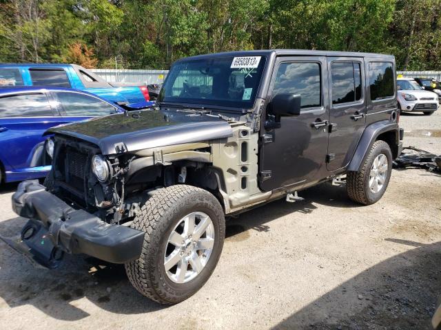 1C4BJWEG5HL602174 - 2017 JEEP WRANGLER U SAHARA SILVER photo 1