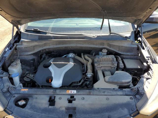 5XYZUDLA9DG067820 - 2013 HYUNDAI SANTA FE S BLACK photo 12