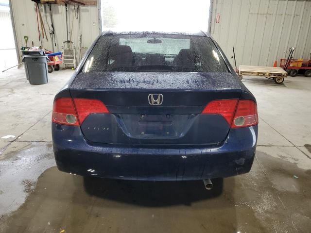 1HGFA16878L080175 - 2008 HONDA CIVIC EX BLUE photo 6