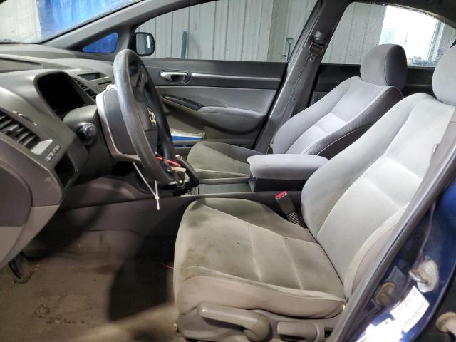 1HGFA16878L080175 - 2008 HONDA CIVIC EX BLUE photo 7