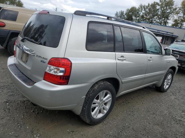 JTEEW21A960027516 - 2006 TOYOTA HIGHLANDER HYBRID SILVER photo 3