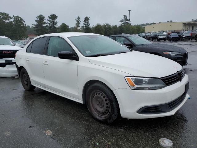 3VW2K7AJ7EM229344 - 2014 VOLKSWAGEN JETTA BASE WHITE photo 4