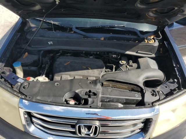 5FNYF3H66CB034963 - 2012 HONDA PILOT EXL ლურჯი ფოტო 12