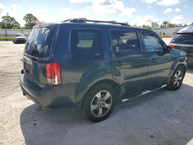 5FNYF3H66CB034963 - 2012 HONDA PILOT EXL ლურჯი ფოტო 3