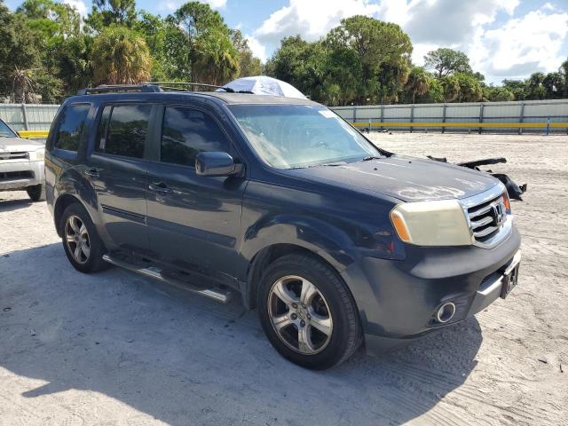5FNYF3H66CB034963 - 2012 HONDA PILOT EXL ლურჯი ფოტო 4