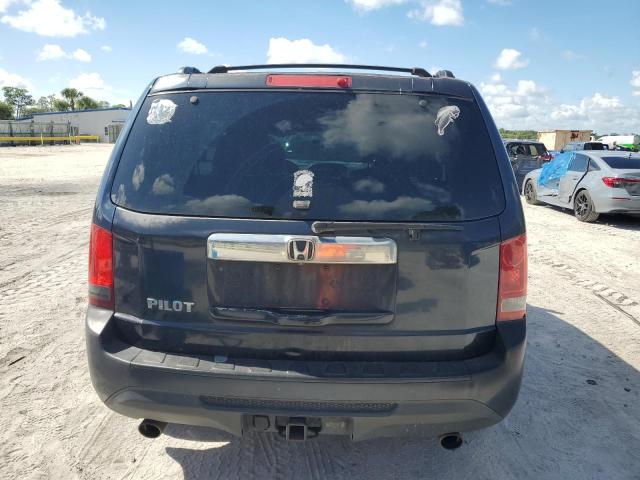 5FNYF3H66CB034963 - 2012 HONDA PILOT EXL ლურჯი ფოტო 6