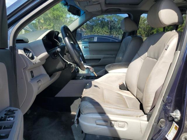 5FNYF3H66CB034963 - 2012 HONDA PILOT EXL ლურჯი ფოტო 7