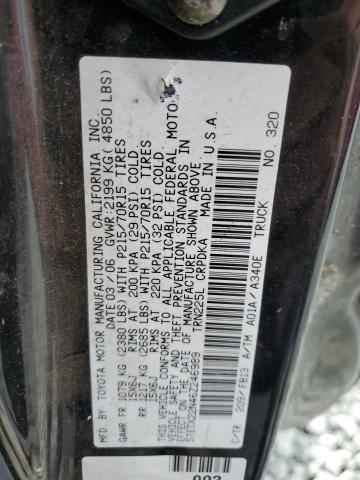 5TETX22N46Z246989 - 2006 TOYOTA TACOMA ACCESS CAB შავი ფოტო 13