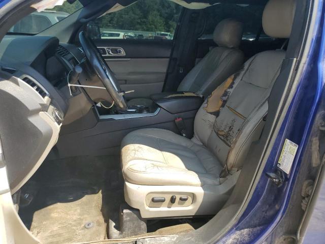 1FM5K7D89DGC77120 - 2013 FORD EXPLORER XLT BLUE photo 7