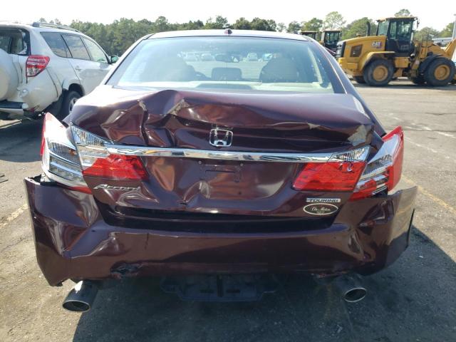 1HGCR3F91DA022598 - 2013 HONDA ACCORD TOURING MAROON photo 6