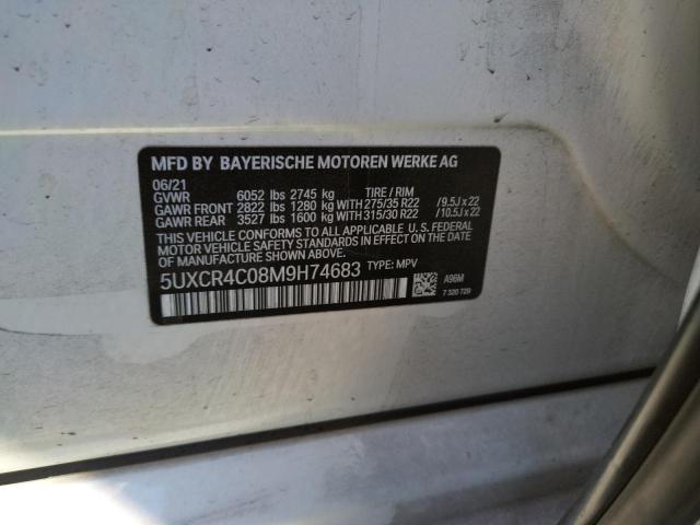 5UXCR4C08M9H74683 - 2021 BMW X5 SDRIVE 40I WHITE photo 12