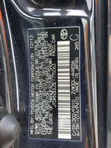 JTDKN3DU3E1775063 - 2014 TOYOTA PRIUS 黑色 照片 14