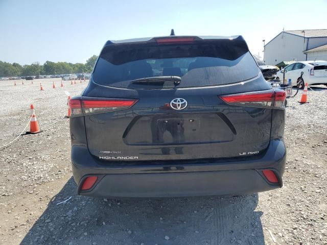 5TDBZRBH0MS112211 - 2021 TOYOTA HIGHLANDER L BLACK photo 6