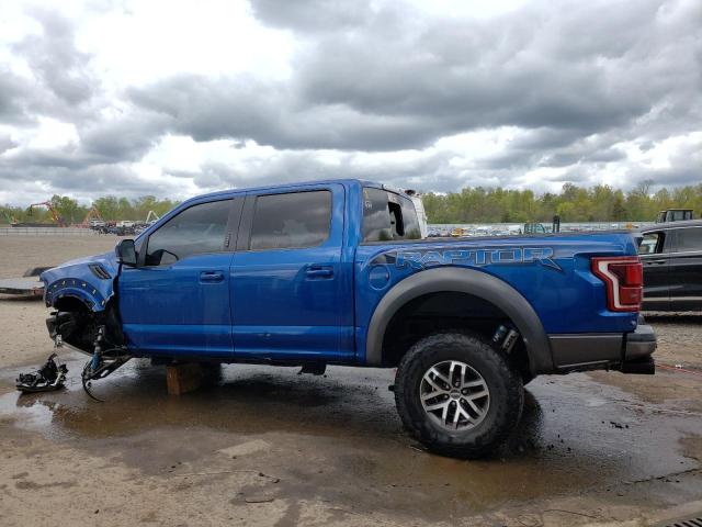 1FTFW1RGXJFD66254 - 2018 FORD F150 RAPTOR BLUE photo 2