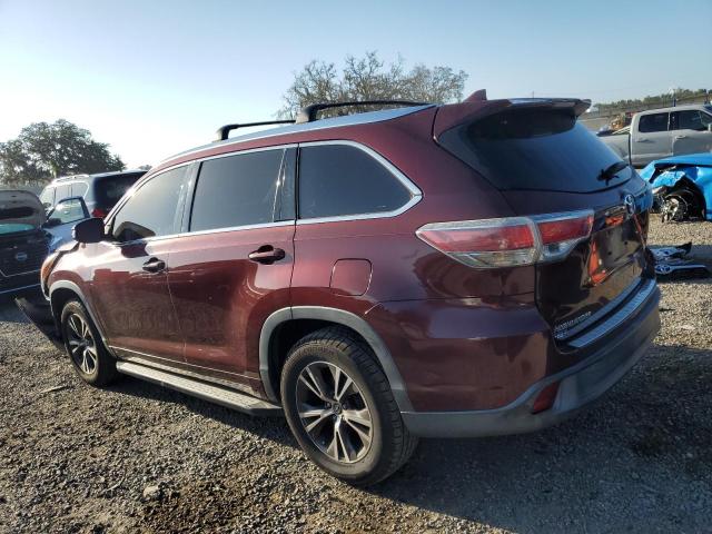 5TDKKRFH1ES008245 - 2014 TOYOTA HIGHLANDER XLE 栗色 照片 2