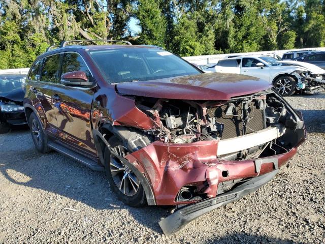 5TDKKRFH1ES008245 - 2014 TOYOTA HIGHLANDER XLE 栗色 照片 4