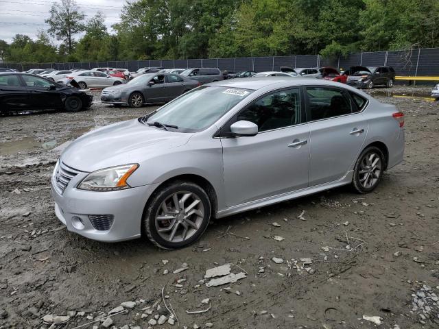 3N1AB7AP0DL760217 - 2013 NISSAN SENTRA S SILVER photo 1