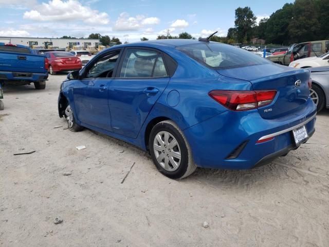 3KPA24AD6ME423475 - 2021 KIA RIO LX BLUE photo 2