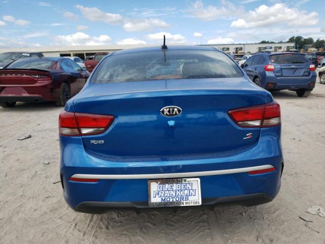 3KPA24AD6ME423475 - 2021 KIA RIO LX BLUE photo 6