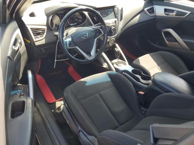 KMHTC6AD0HU309119 - 2017 HYUNDAI VELOSTER BLACK photo 8