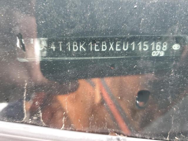 4T1BK1EBXEU115168 - 2014 TOYOTA AVALON BASE 勃艮第红 照片 12