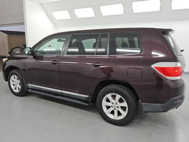 5TDBK3EHXDS202477 - 2013 TOYOTA HIGHLANDER BASE Бордовий фото 2
