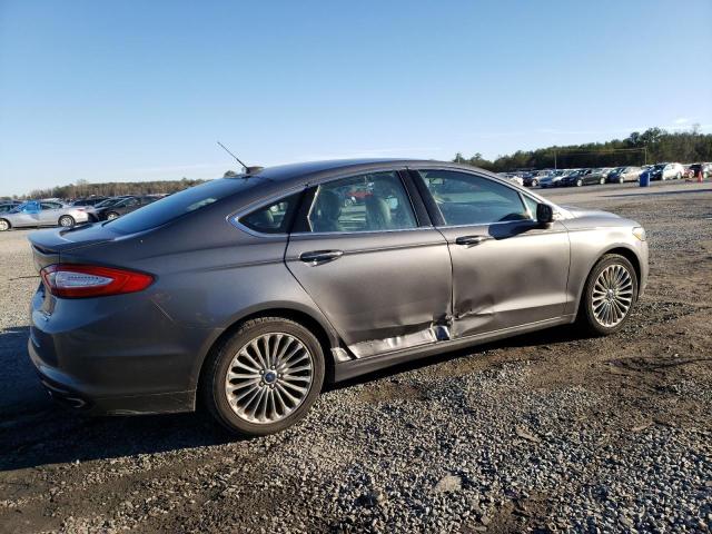 3FA6P0K94ER142950 - 2014 FORD FUSION TITANIUM GRAY photo 3